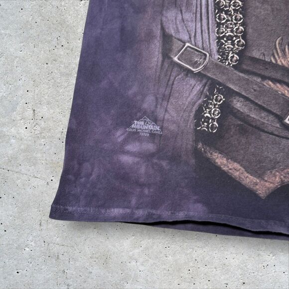 The Mountain Fantasy Knight Armor All Over Print T‑Shirt Purple Tie Dye Mens M - Picture 6 of 8